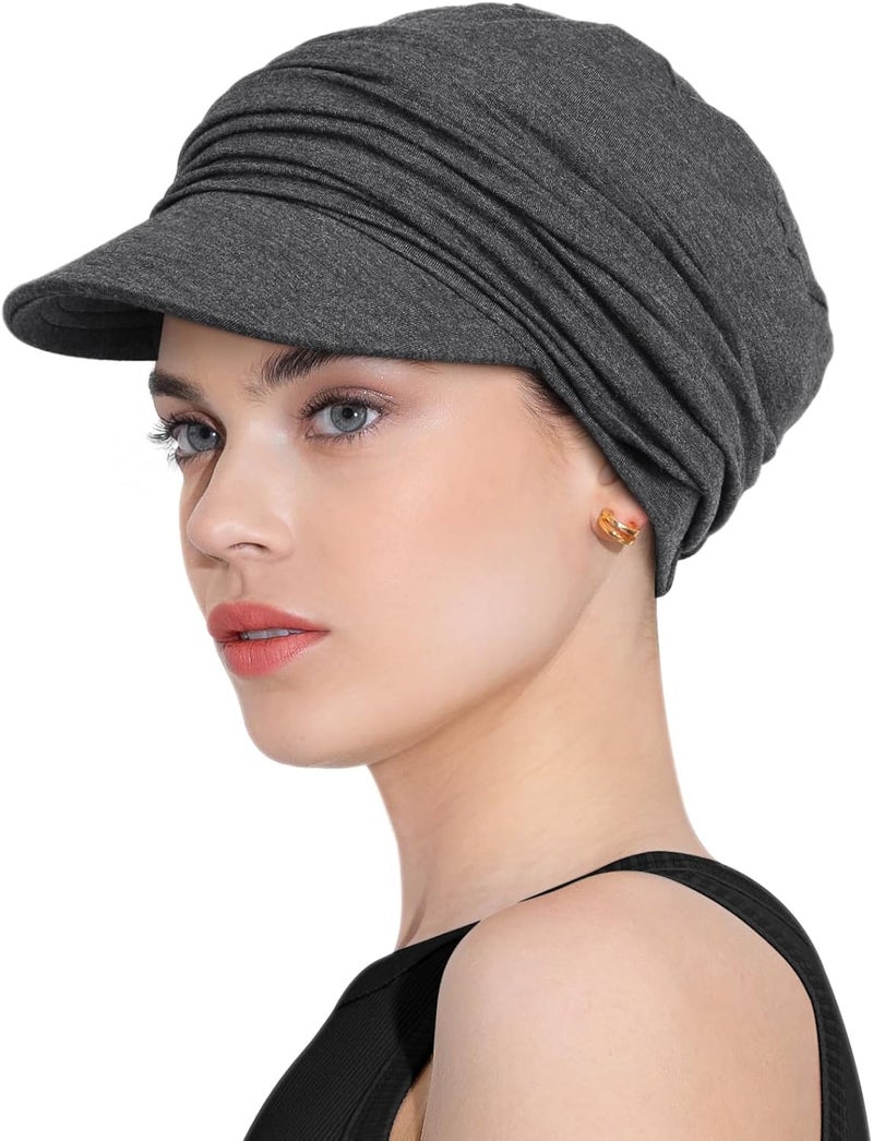Awefeel Chemo Headwear Viscose Newsboy Cap for Women Fall and Winter Hats - Image 3